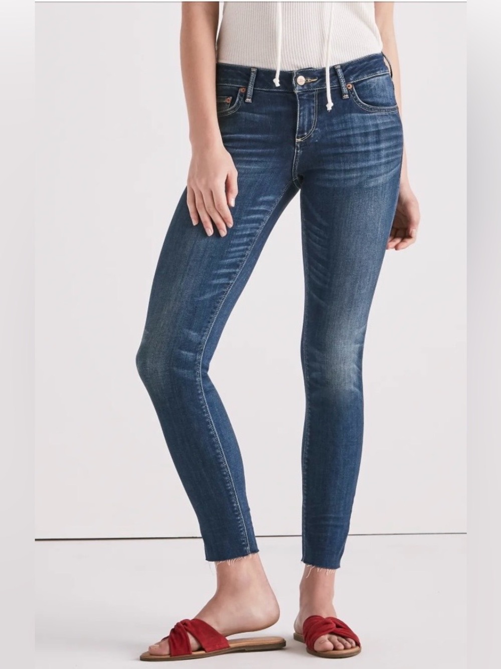 Lucky Brand Lolita Skinny Jeans Dark Rinse With Stretch Size Size 8